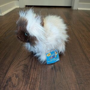 Ganz Webkinz Plush Himalayan Cat Kitten Fluffy Stuffed Animal Unused Code HM165